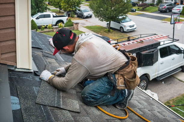 Professional Roofing technician working in Wolfeboro, NH